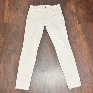 JOES JEANS WHITE SKINNY ANKLE LENGTH STRETCH DENIMS size 28 GUC
